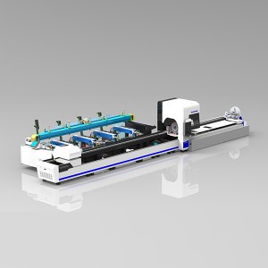 Three-chuck Automatic Feeding Tube Laser Cutting Machine